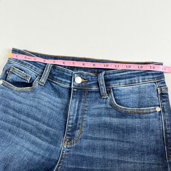 Judy Blue Slim Fit Dark Wash Stretch Denim Jeans Size 7/28 - Picture 6 of 12